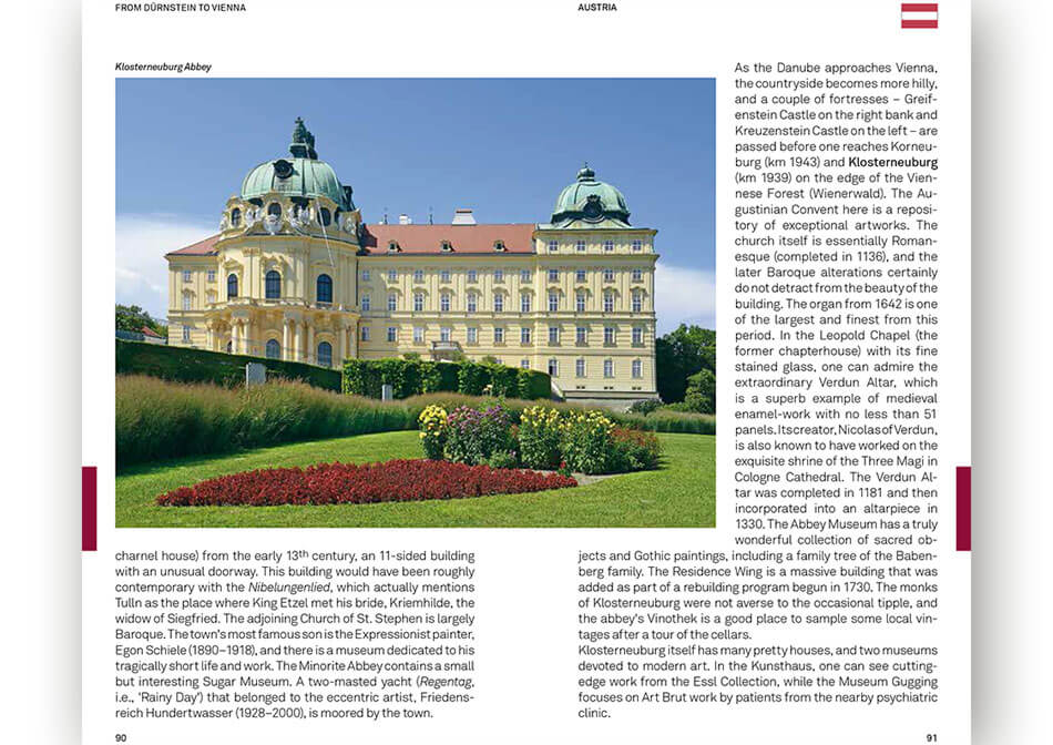 Travel guide Danube inner page