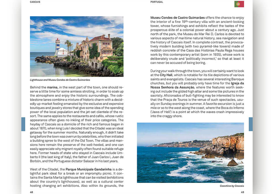 Travel guide Douro inner page