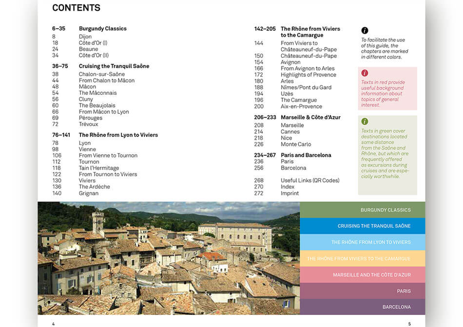 Travel guide Rhone Saone inner page 2