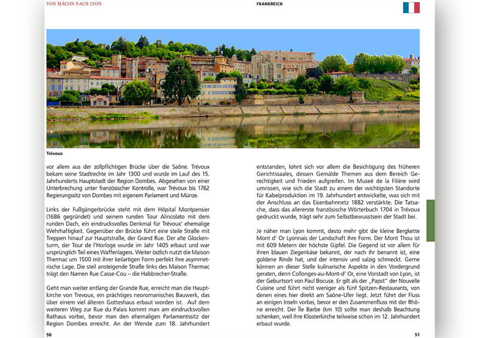 Travel guide Rhone Saone inner page 3