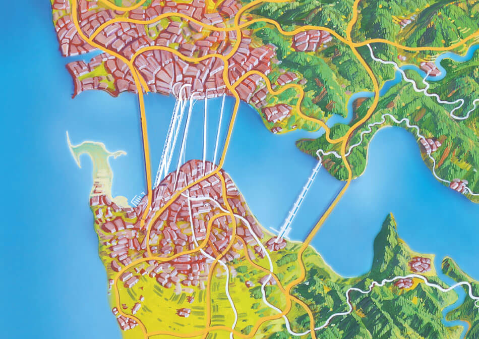 Hand drawn map of Douro