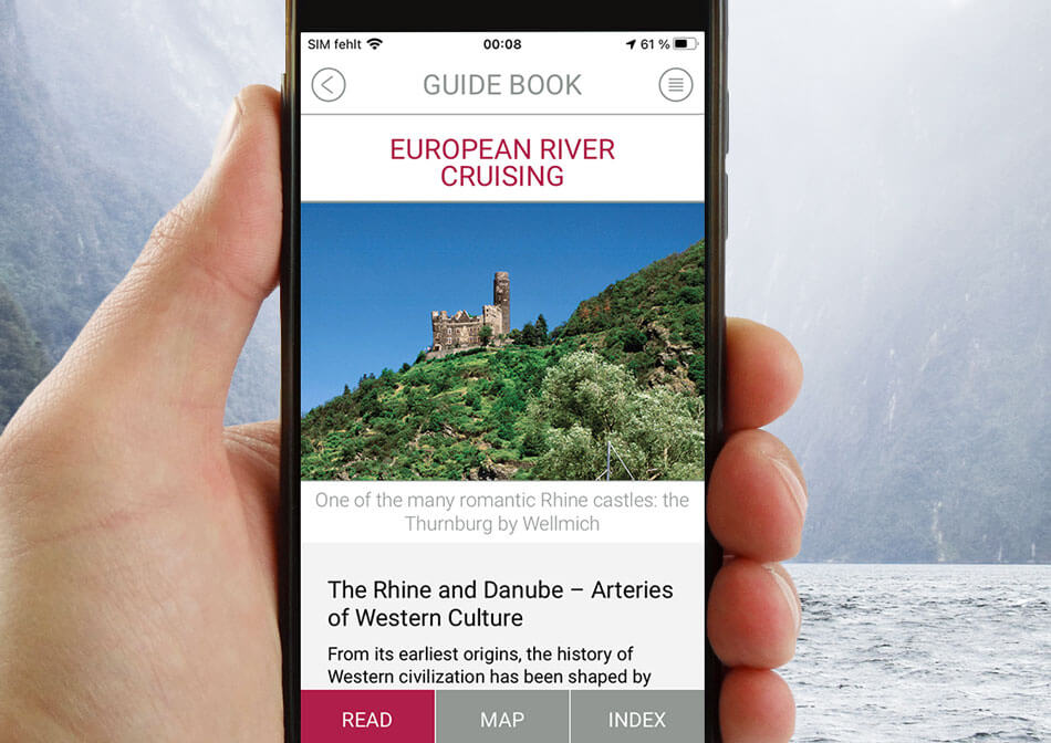 Multimedia application Donau und Rhein